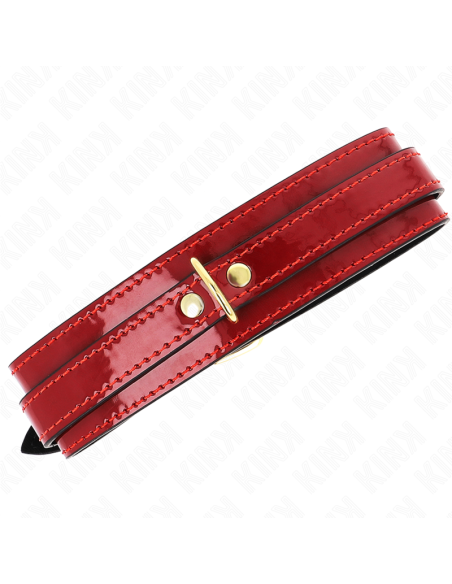 KINK COLLAR AJUSTABLE ROJO VINO DETALLES DORADOS 29 425 CM X 4 CM KINK COLLAR AJUSTABLE ROJO VINO DETALLES DORADOS 29 425 CM X 4 CM