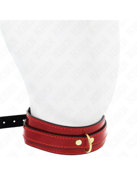 KINK COLLAR AJUSTABLE ROJO VINO DETALLES DORADOS 29 425 CM X 4 CM KINK COLLAR AJUSTABLE ROJO VINO DETALLES DORADOS 29 425 CM X 4 CM