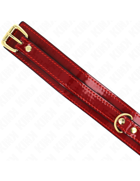 KINK COLLAR AJUSTABLE ROJO VINO DETALLES DORADOS 29 425 CM X 4 CM KINK COLLAR AJUSTABLE ROJO VINO DETALLES DORADOS 29 425 CM X 4 CM