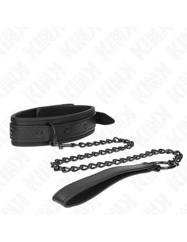 KINK COLLAR CON CORREA 78 CM BONDAGE DE NEOPRENO MODELO 2 AJUSTABLE 375 X 495 CM