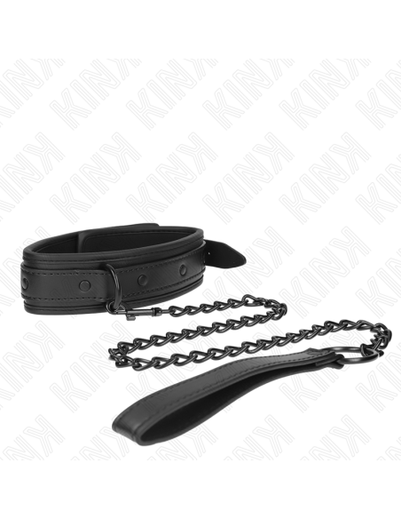 KINK COLLAR CON CORREA 78 CM BONDAGE DE NEOPRENO MODELO 2 AJUSTABLE 375 X 495 CM