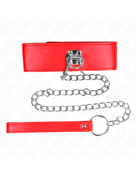 KINK COLLAR CON CORREA 65 CM ANCHO ROJO AJUSTABLE 335 41 CM X 5 CM