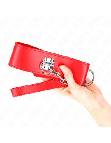 KINK COLLAR CON CORREA 65 CM ANCHO ROJO AJUSTABLE 335 41 CM X 5 CM