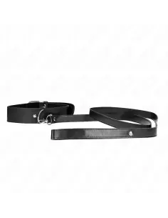 KINK COLLAR CON CORREA 116 CM FINO NEGRO AJUSTABLE 32 50 CM X 8 CM