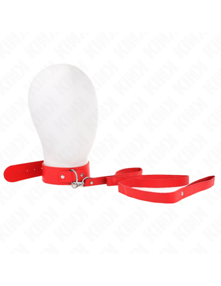 KINK COLLAR CON CORREA 116 CM FINO ROJO AJUSTABLE 32 50 CM X 8 CM KINK COLLAR CON CORREA 116 CM FINO ROJO AJUSTABLE 32 50 CM X 8 CM