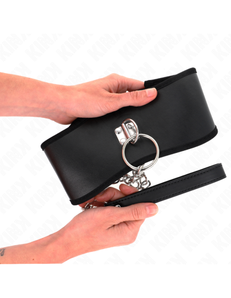KINK COLLAR CON CORREA 65 CM ANCHO NEGRO AJUSTABLE 40 55 CM X 10 CM KINK COLLAR CON CORREA 65 CM ANCHO NEGRO AJUSTABLE 40 55 CM X 10 CM