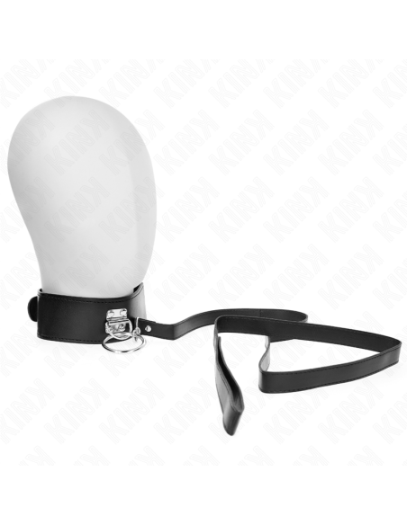 KINK COLLAR CON CORREA 116 CM CON TACHUELAS CORREA POLIPIEL 50 X 5 CM