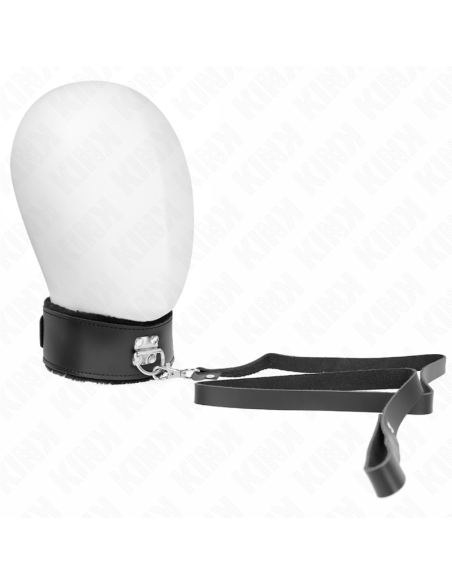 KINK COLLAR CON CORREA 116 CM DE PIEL NEGRO AJUSTABLE 40 48 CM X 6 CM KINK COLLAR CON CORREA 116 CM DE PIEL NEGRO AJUSTABLE 40 48 CM X 6 CM
