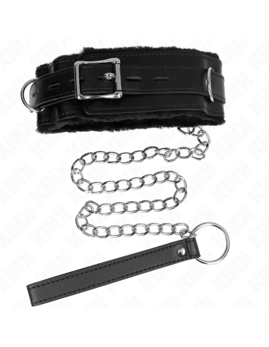 KINK COLLAR CON CORREA 65 CM CON RESTRICCIONES NEGRO AJUSTABLE 36 42 CM X 55 CM