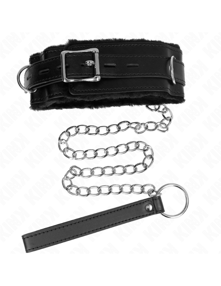 KINK COLLAR CON CORREA 65 CM CON RESTRICCIONES NEGRO AJUSTABLE 36 42 CM X 55 CM KINK COLLAR CON CORREA 65 CM CON RESTRICCIONES NEGRO AJUSTABLE 36 42 CM X 55 CM