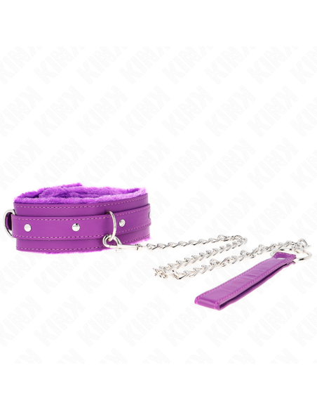 KINK COLLAR CON CORREA 65 CM CON RESTRICCIONES MORADO AJUSTABLE 36 42 CM X 55 CM KINK COLLAR CON CORREA 65 CM CON RESTRICCIONES MORADO AJUSTABLE 36 42 CM X 55 CM