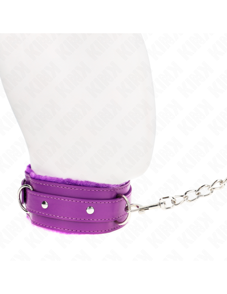 KINK COLLAR CON CORREA 65 CM CON RESTRICCIONES MORADO AJUSTABLE 36 42 CM X 55 CM KINK COLLAR CON CORREA 65 CM CON RESTRICCIONES MORADO AJUSTABLE 36 42 CM X 55 CM
