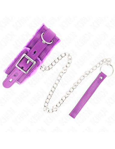 KINK COLLAR CON CORREA 65 CM CON RESTRICCIONES MORADO AJUSTABLE 36 42 CM X 55 CM