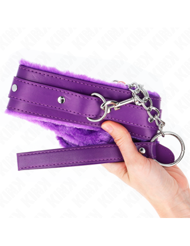 KINK COLLAR CON CORREA 65 CM CON RESTRICCIONES MORADO AJUSTABLE 36 42 CM X 55 CM