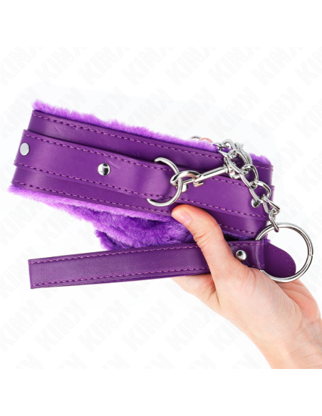 KINK COLLAR CON CORREA 65 CM CON RESTRICCIONES MORADO AJUSTABLE 36 42 CM X 55 CM KINK COLLAR CON CORREA 65 CM CON RESTRICCIONES MORADO AJUSTABLE 36 42 CM X 55 CM