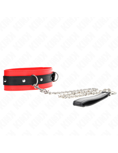 KINK COLLAR CON CORREA 65 CM ROJO 54 X 45 CM