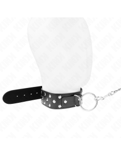 KINK COLLAR CON CORREA 65 CM REMACHE ANILLA NEGRO AJUSTABLE 36 50 CM X 38 CM 2