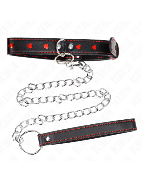 KINK COLLAR CON CORREA 65 CM DETALLES CORAZON 525 X 25 CM KINK COLLAR CON CORREA 65 CM DETALLES CORAZON 525 X 25 CM