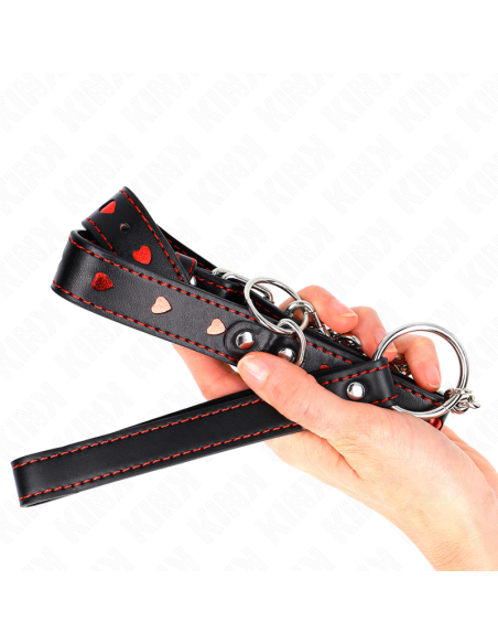 KINK COLLAR CON CORREA 65 CM DETALLES CORAZON 525 X 25 CM KINK COLLAR CON CORREA 65 CM DETALLES CORAZON 525 X 25 CM