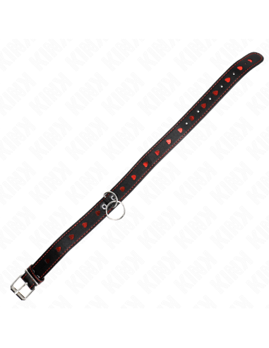 KINK COLLAR CON CORREA 65 CM DETALLES CORAZON 525 X 25 CM