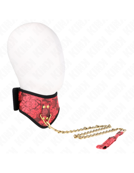 KINK COLLAR CON CORREA DE ENCAJE 75 CM MODELO SCANDAL 44 X 10 CM KINK COLLAR CON CORREA DE ENCAJE 75 CM MODELO SCANDAL 44 X 10 CM