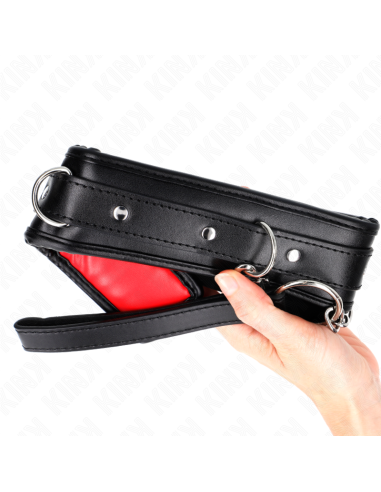 KINK COLLAR CON CORREA ESPONJA IMITACION CUERO MODELO 3 AJUSTABLE 37 54 CM X 3 CM