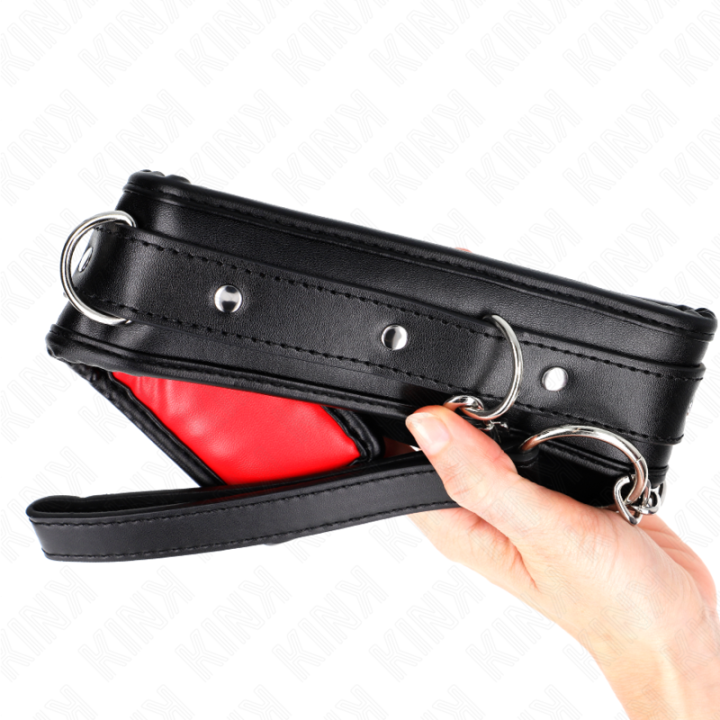 KINK COLLAR CON CORREA ESPONJA IMITACION CUERO MODELO 3 AJUSTABLE 37 54 CM X 3 CM