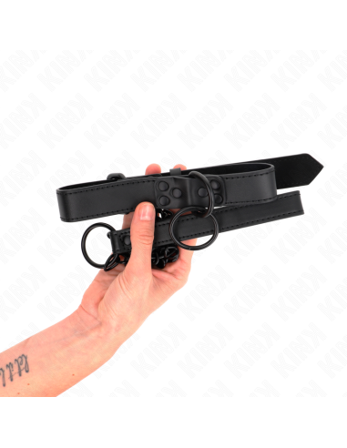 KINK COLLAR CON CORREA 65 CM OSCURO AJUSTABLE 37 54 CM X 3 CM