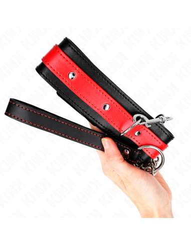 KINK COLLAR CON CORREA 65 CM ROJO AJUSTABLE 36 43 CM X 5 CM