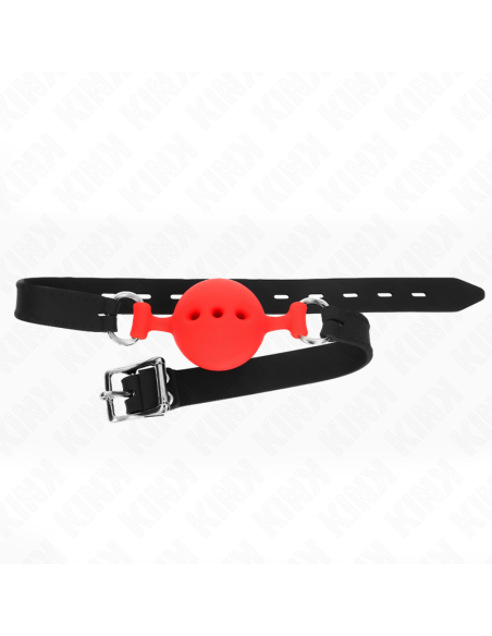 KINK MORDAZA 55 x 2 CM DE BOLA 45 CM DE SILICONA COMPLETA TALLA M ROJO AJUSTABLE 35 51 CM KINK MORDAZA 55 x 2 CM DE BOLA 45 CM DE SILICONA COMPLETA TALLA M ROJO AJUSTABLE 35 51 CM