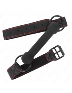 KINK MORDAZA FORMA DE HUESO CON CORREA POLIPIEL NEGRO AJUSTABLE 41 57 CM 2