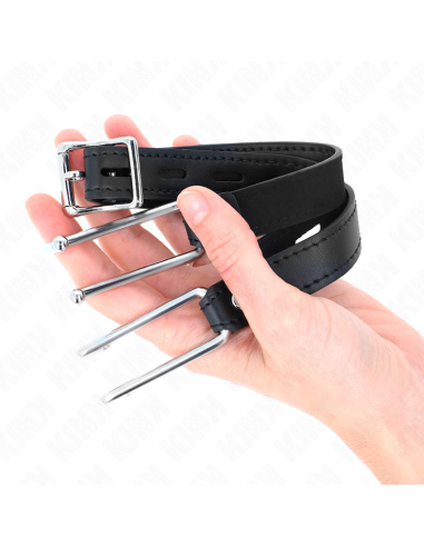 KINK MORDAZA GANCHO DE METAL 115 CM CON CORREA DE POLIPIEL AJUSTABLE 39 58 CM X 2 CM