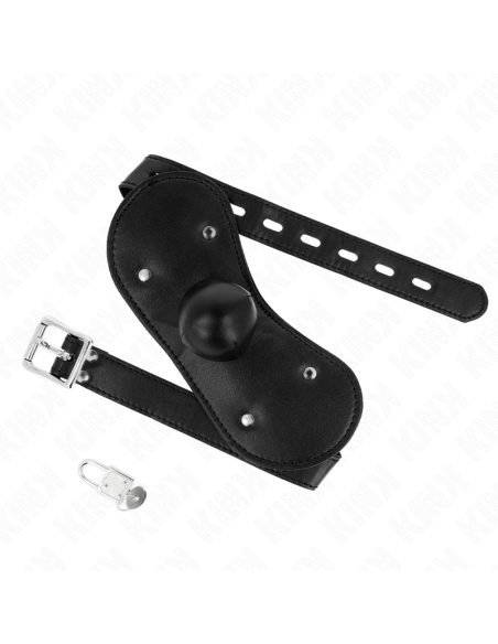 KINK MASCARA BUCAL MORDAZA DE BOLA CON CERRADURA AJUSTABLE 42 60 CM KINK MASCARA BUCAL MORDAZA DE BOLA CON CERRADURA AJUSTABLE 42 60 CM