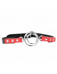 KINK MORDAZA CON MULTIPLES JUNTAS TORICAS 4 48 CM ROJO AJUSTABLE 38 X 56 CM