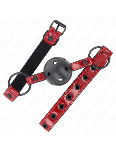 KINK MORDAZA DE BOLA 45 CM DE POLIPIEL BRILLANTE 635 X 2 CM AJUSTABLE 41 X 59 CM