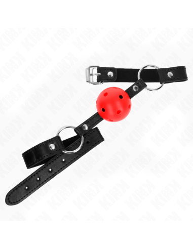 KINK MORDAZA DE BOLA 45 CM ROJA DURA HUECA MODELO 1 635 X 2 CM