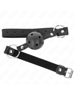 KINK MORDAZA DE BOLA 45 CM NEGRA DURA HUECA MODELO 1 635 X 2 CM 2