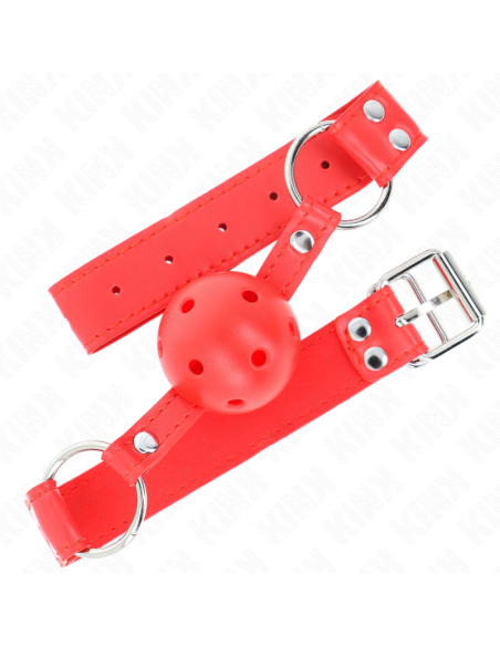 KINK MORDAZA DE BOLA 45 CM DURA HUECA ROJO COMPLETA 62 x 2 CM KINK MORDAZA DE BOLA 45 CM DURA HUECA ROJO COMPLETA 62 x 2 CM