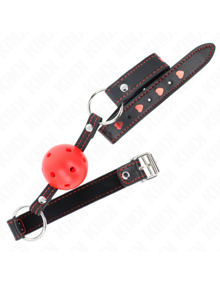 KINK MORDAZA DE BOLA 45 CM ROJA DURA HUECA MODELO 2 65 x 25 CM KINK MORDAZA DE BOLA 45 CM ROJA DURA HUECA MODELO 2 65 x 25 CM