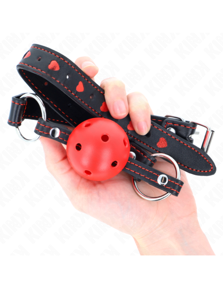 KINK MORDAZA DE BOLA 45 CM ROJA DURA HUECA MODELO 2 65 x 25 CM KINK MORDAZA DE BOLA 45 CM ROJA DURA HUECA MODELO 2 65 x 25 CM