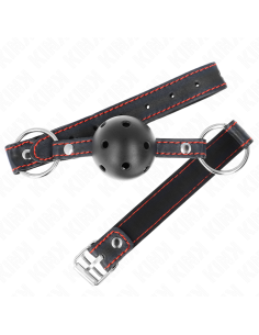 KINK MORDAZA DE BOLA 45 CM NEGRA DURA HUECA MODELO 2 65 x 25 CM 2