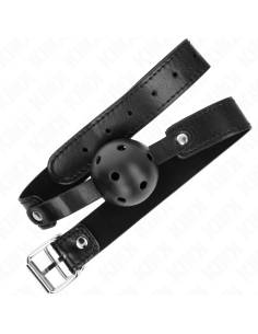 KINK MORDAZA DE BOLA 45 CM TRANSPIRABLE NEGRO 65 x 25 CM 2