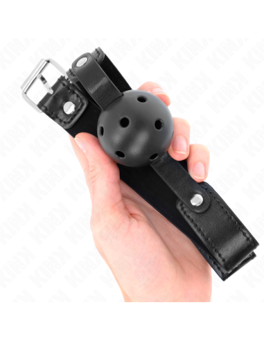 KINK MORDAZA DE BOLA 45 CM TRANSPIRABLE NEGRO 65 x 25 CM