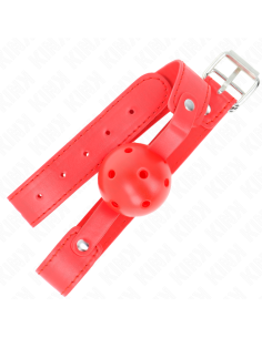KINK MORDAZA DE BOLA 45 CM TRANSPIRABLE ROJO 65 x 25 CM 2
