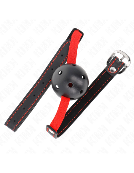 KINK MORDAZA DE BOLA 45 CM DURA HUECA CON CINTURON ELASTICO 56 x 15 CM KINK MORDAZA DE BOLA 45 CM DURA HUECA CON CINTURON ELASTICO 56 x 15 CM