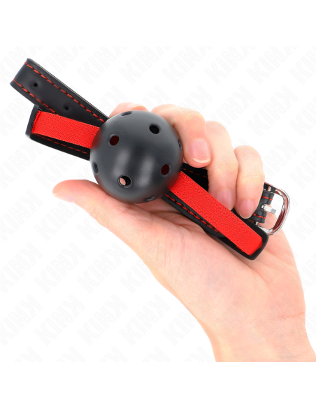 KINK MORDAZA DE BOLA 45 CM DURA HUECA CON CINTURON ELASTICO 56 x 15 CM KINK MORDAZA DE BOLA 45 CM DURA HUECA CON CINTURON ELASTICO 56 x 15 CM