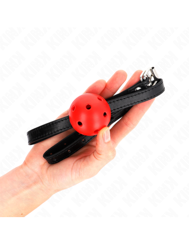 KINK MORDAZA DE BOLA 45 CM TRANSPIRABLE SIMPLICITY ROJO 62 x 15 CM