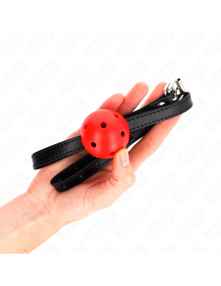 KINK MORDAZA DE BOLA 45 CM TRANSPIRABLE SIMPLICITY ROJO 62 x 15 CM KINK MORDAZA DE BOLA 45 CM TRANSPIRABLE SIMPLICITY ROJO 62 x 15 CM