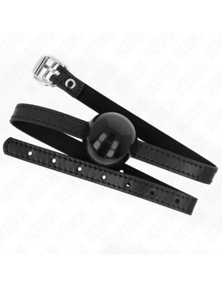 KINK MORDAZA DE BOLA 4 CM SOLIDA SIMPLE NEGRO 65 x 15 CM KINK MORDAZA DE BOLA 4 CM SOLIDA SIMPLE NEGRO 65 x 15 CM