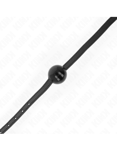 KINK MORDAZA DE BOLA 4 CM SOLIDA SIMPLE NEGRO 65 x 15 CM